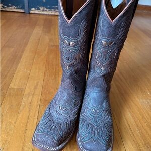Lucchese Dark Brown Leather Boots